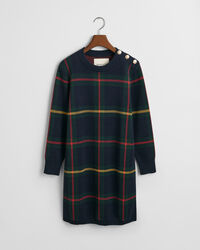 Kariertes Rundhalskleid