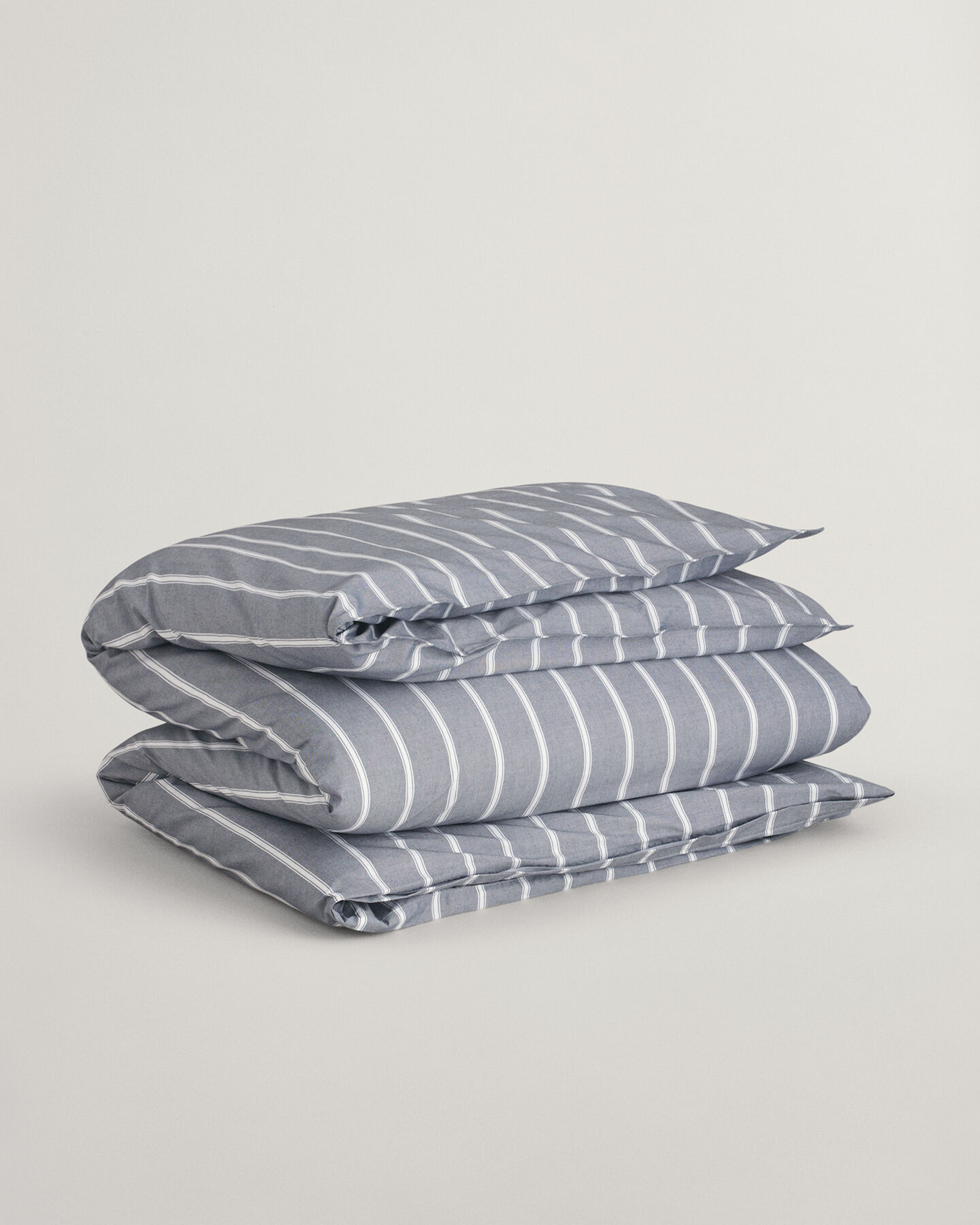 Doppelbettbezug mit Oxfordstreifen