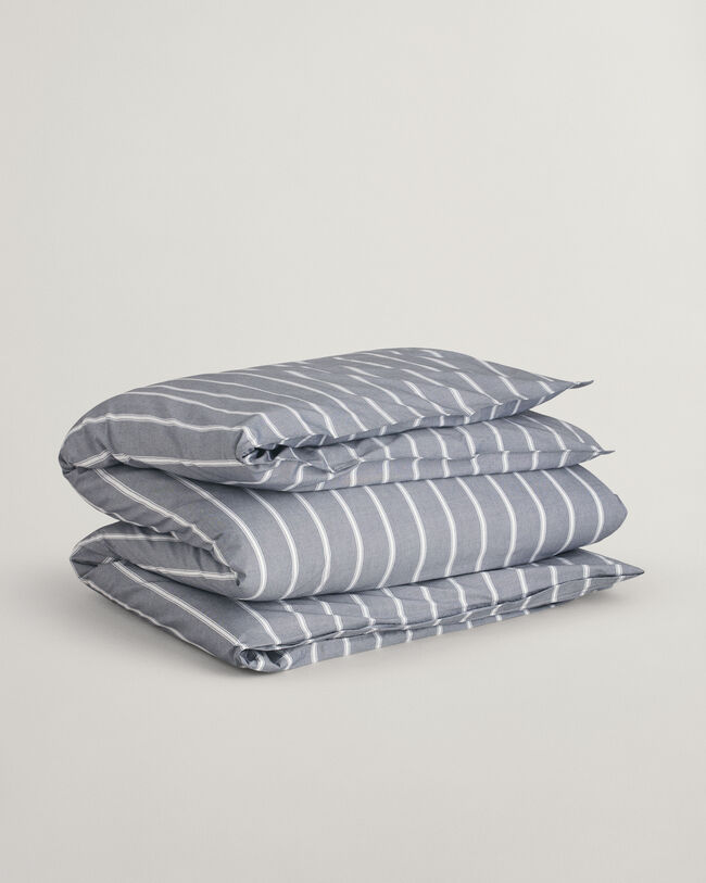 Doppelbettbezug mit Oxfordstreifen