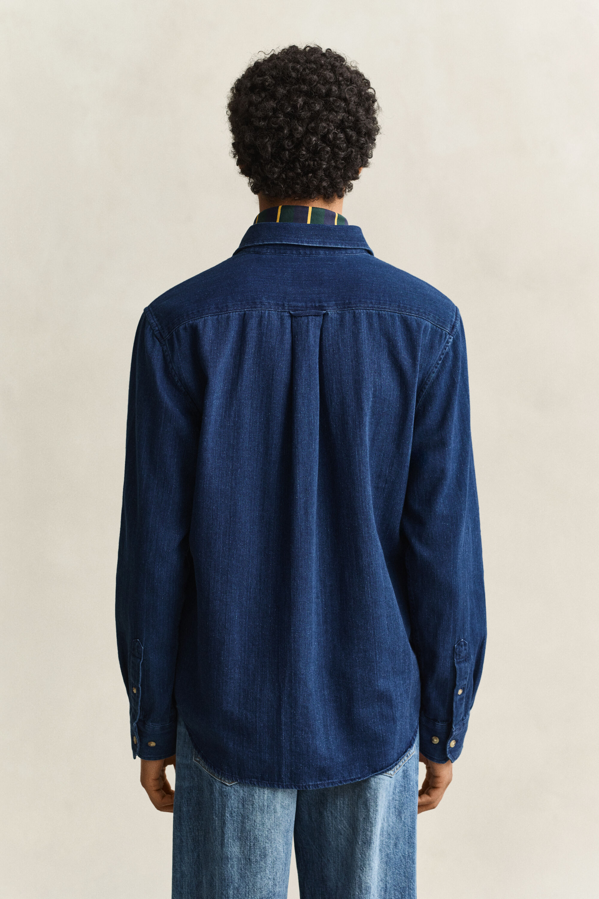 Indigo Herringbone Hemd