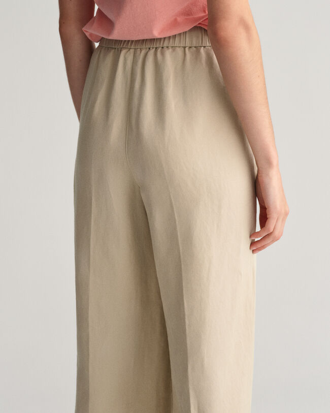 Relaxed Fit Leinenmix Pull-On Hose