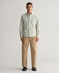 Regular Fit Broadcloth Hemd mit breiten Streifen