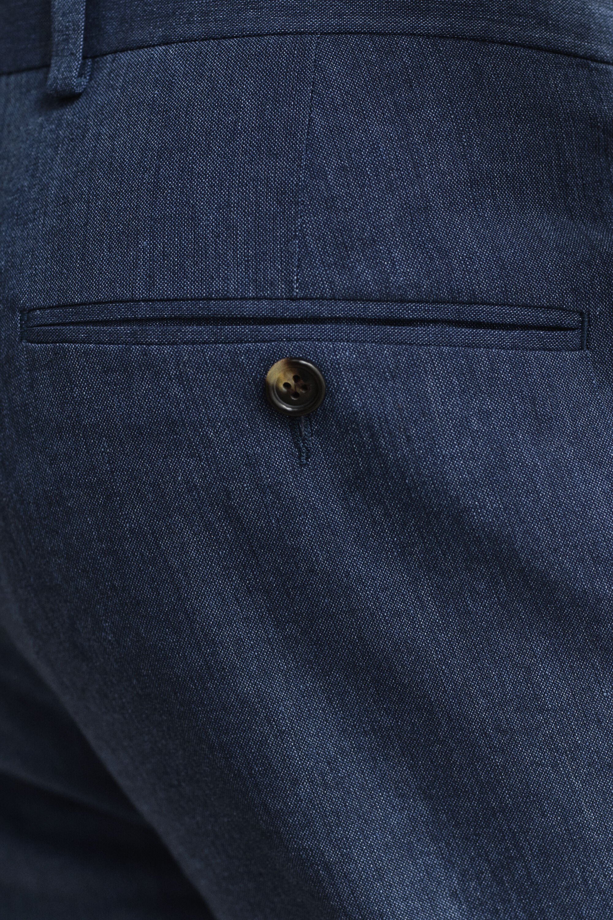 Anzughose aus Leinenmix