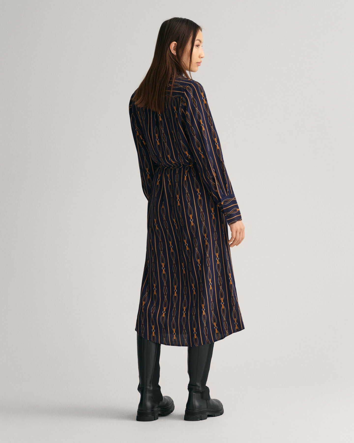 Regular Fit Rope Wickelkleid mit Seil