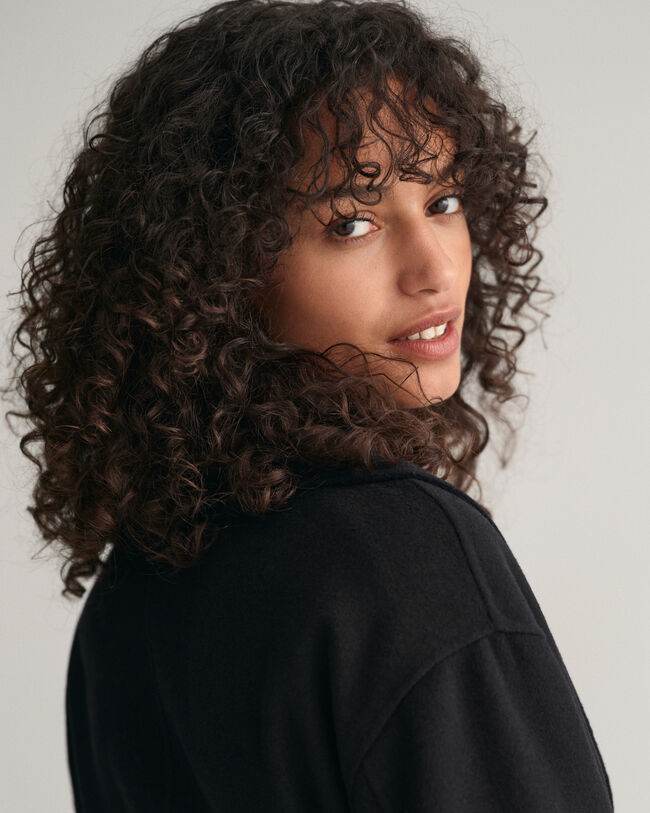 Handgen&auml;hter Mantel mit G&uuml;rtel