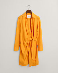 Hemdblusenkleid im Wickeldesign