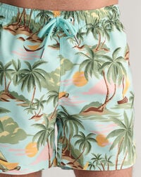 Hawaiian Print Badeshorts