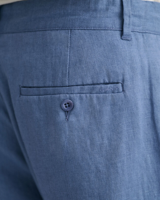 Relaxed Fit Leinen Kordelzughose