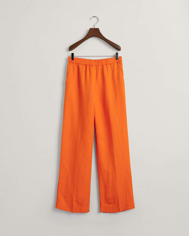 Relaxed Fit Leinenmix Pull-On Hose