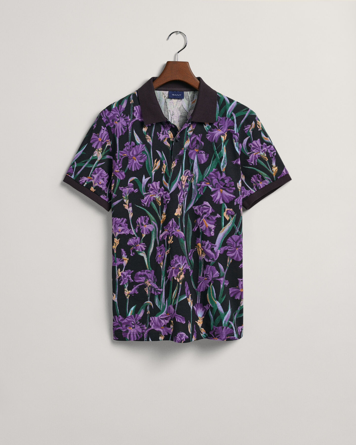 Iris Piqu&eacute; Poloshirt mit Print