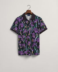Iris Piqu&eacute; Poloshirt mit Print