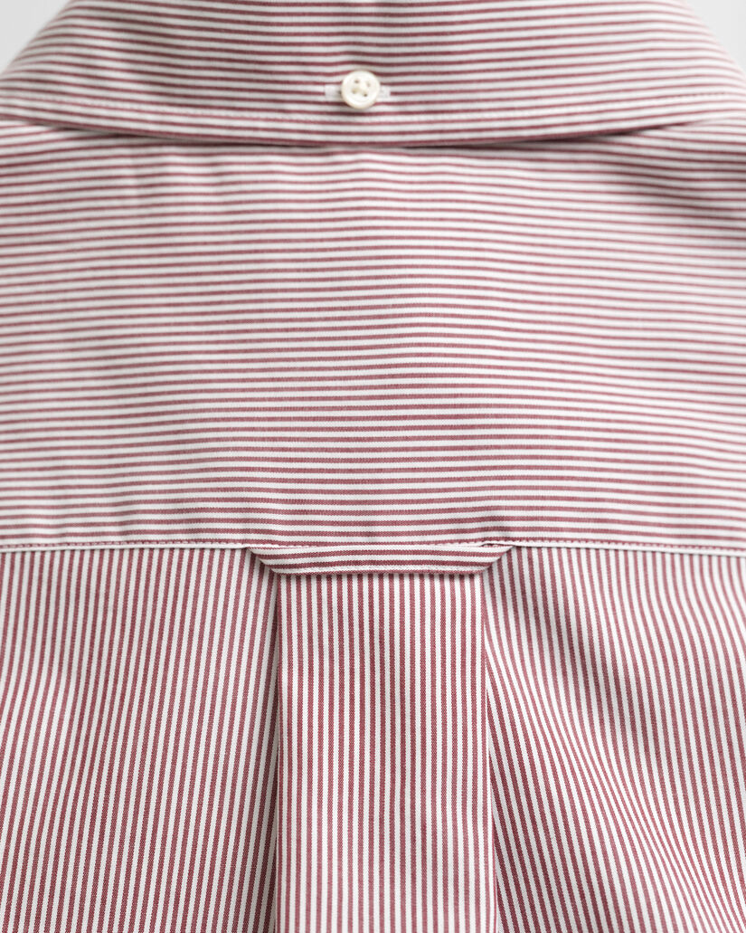Regular Fit Classic Banker Stripe Popeline Hemd
