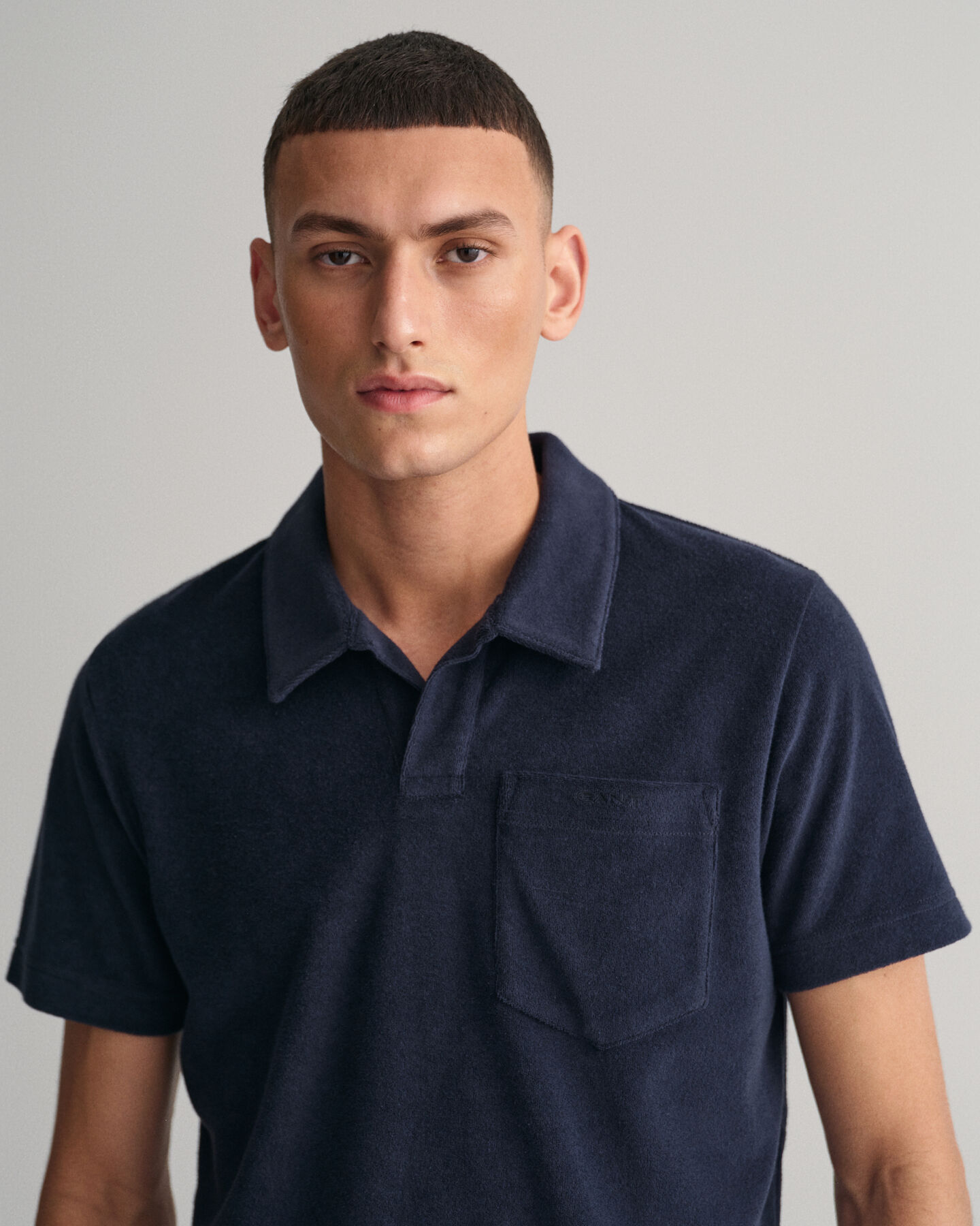 Terry Cloth Piqué Poloshirt