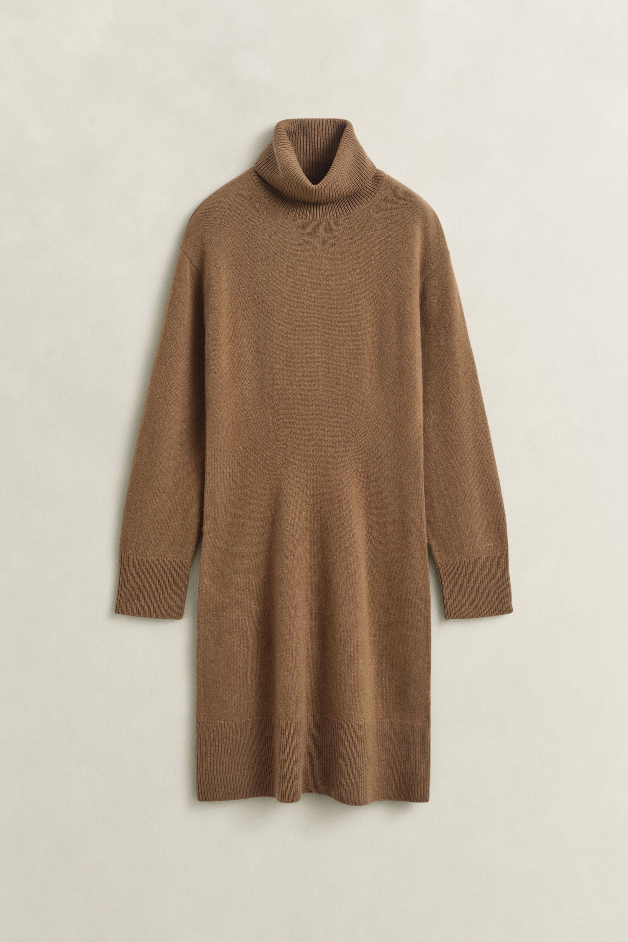 Rollkragenkleid aus Wolle und Kaschmir