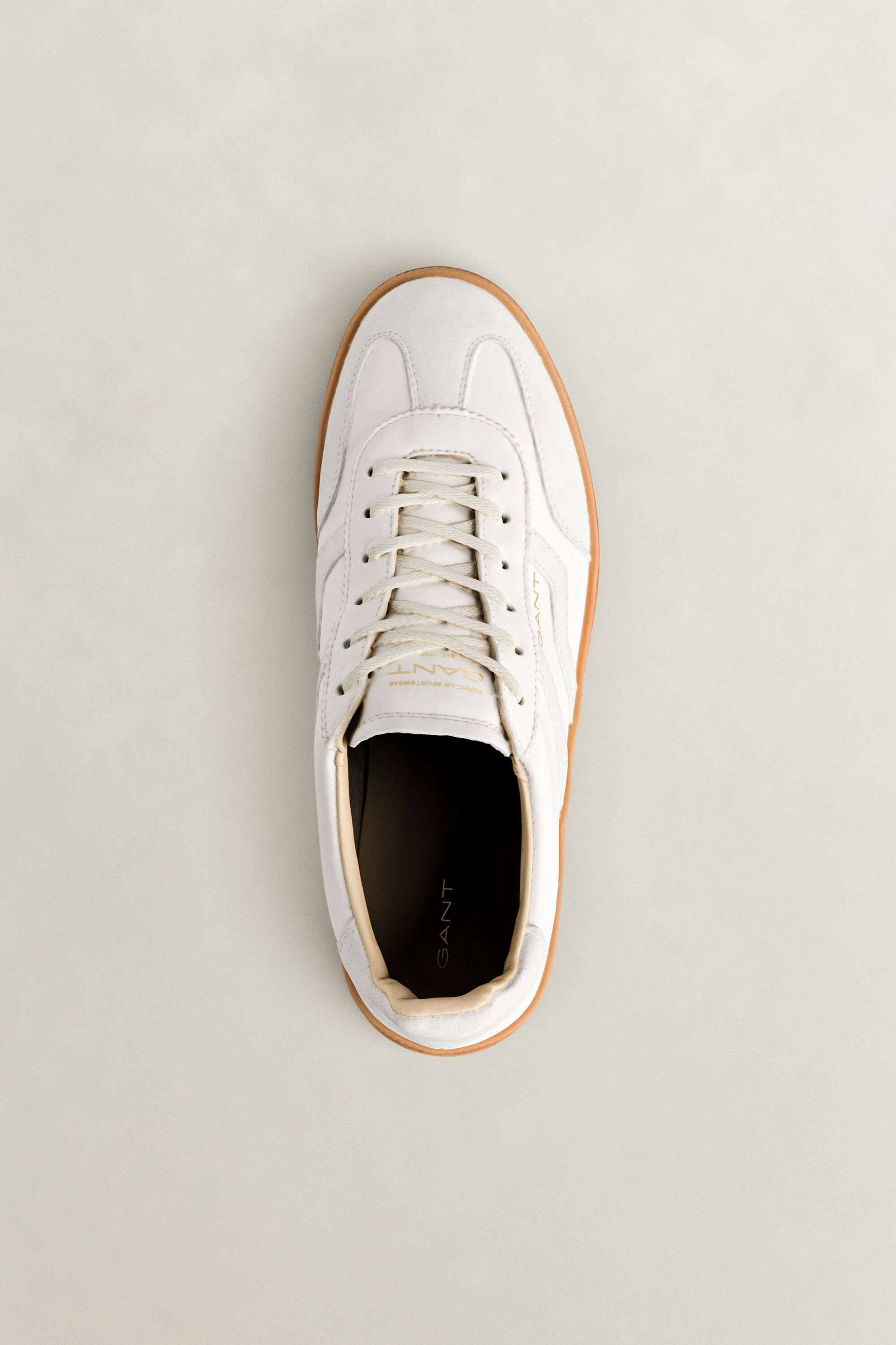 Cuzima Sneaker aus Glatt- und Veloursleder — WHITE