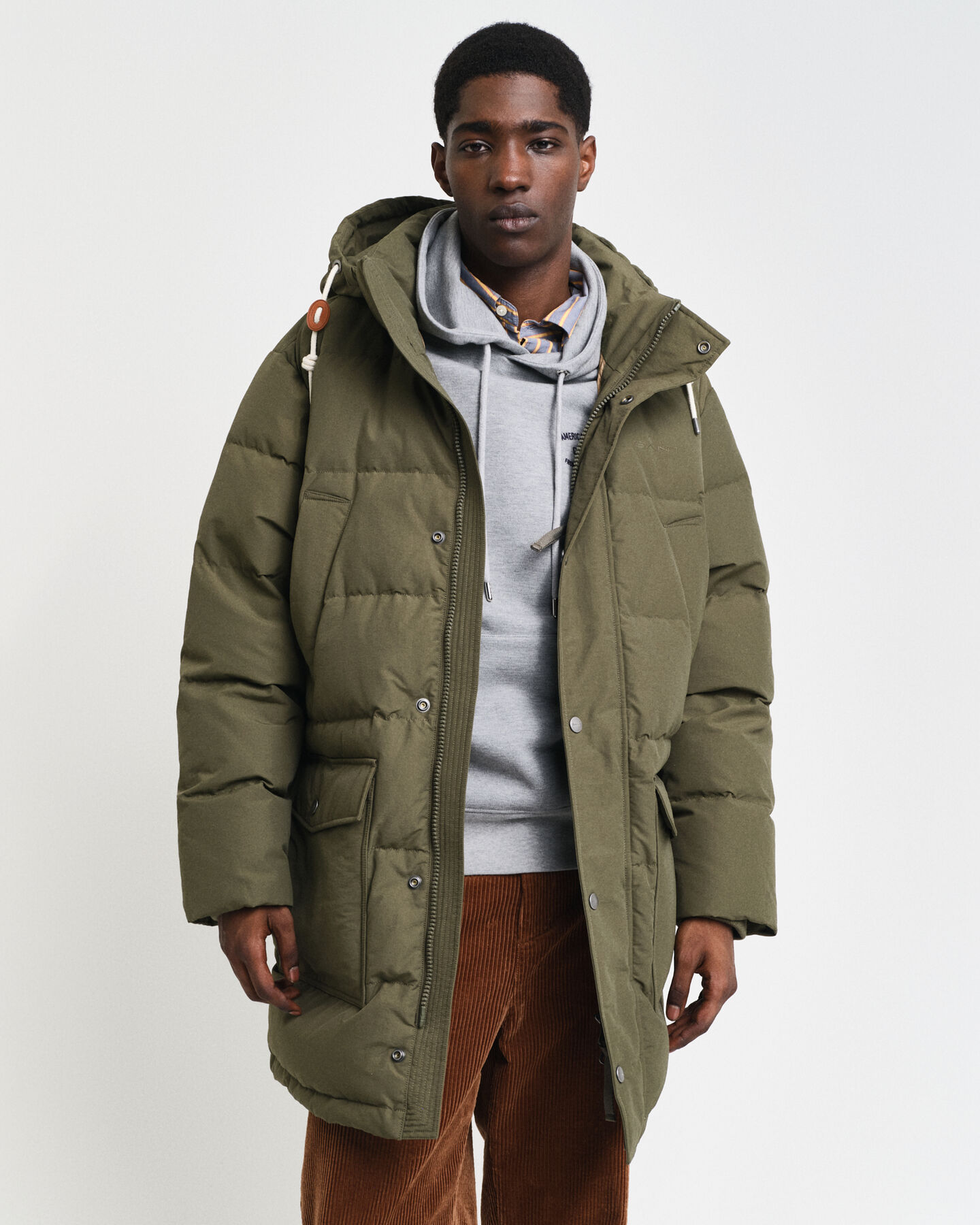 Heavy Mittellange Daunenjacke