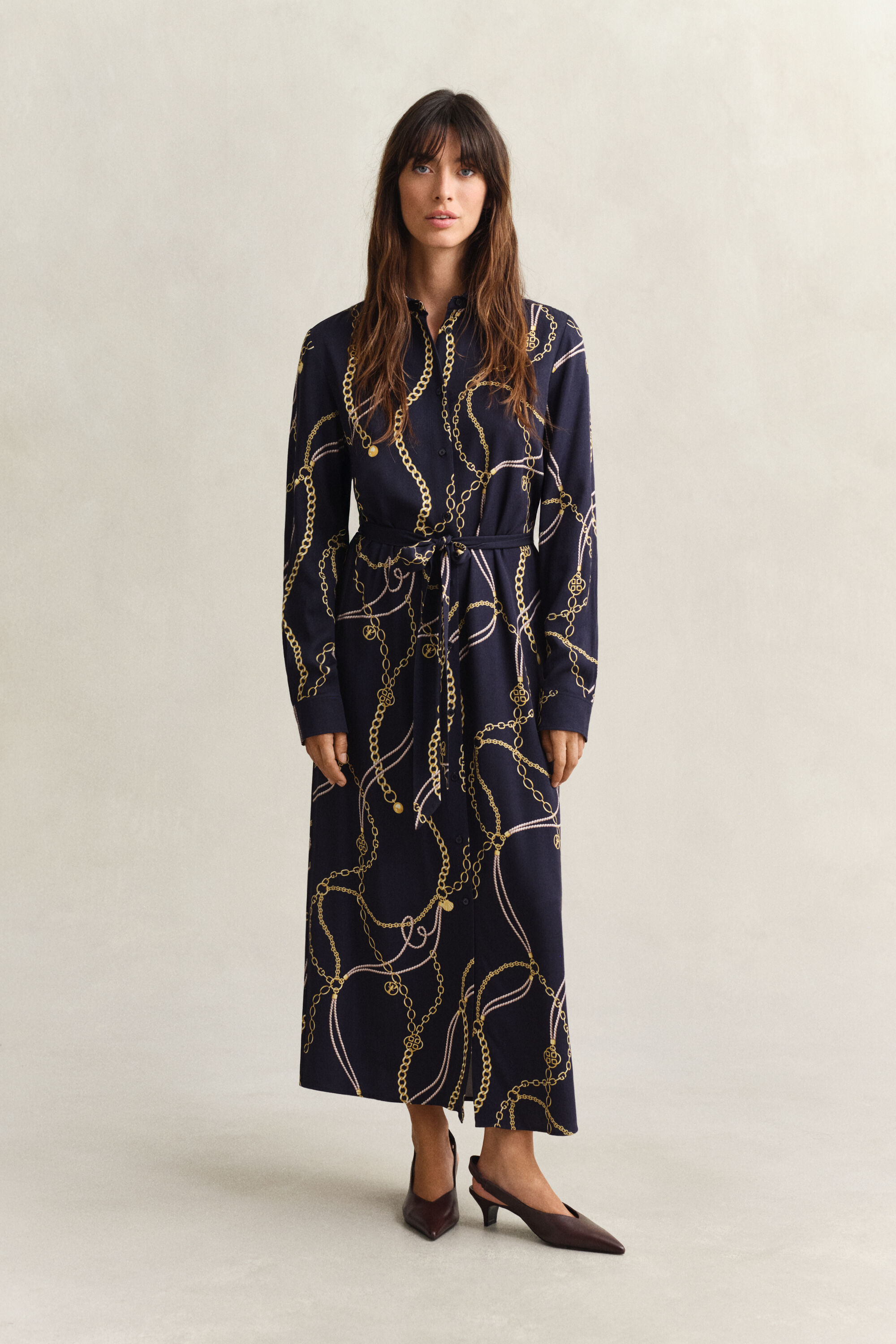 Hemdblusenkleid mit Print