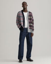 REMAKE Strickjacke mit Fair-Isle-Muster