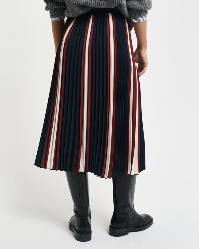 Gestreifter Faltenrock