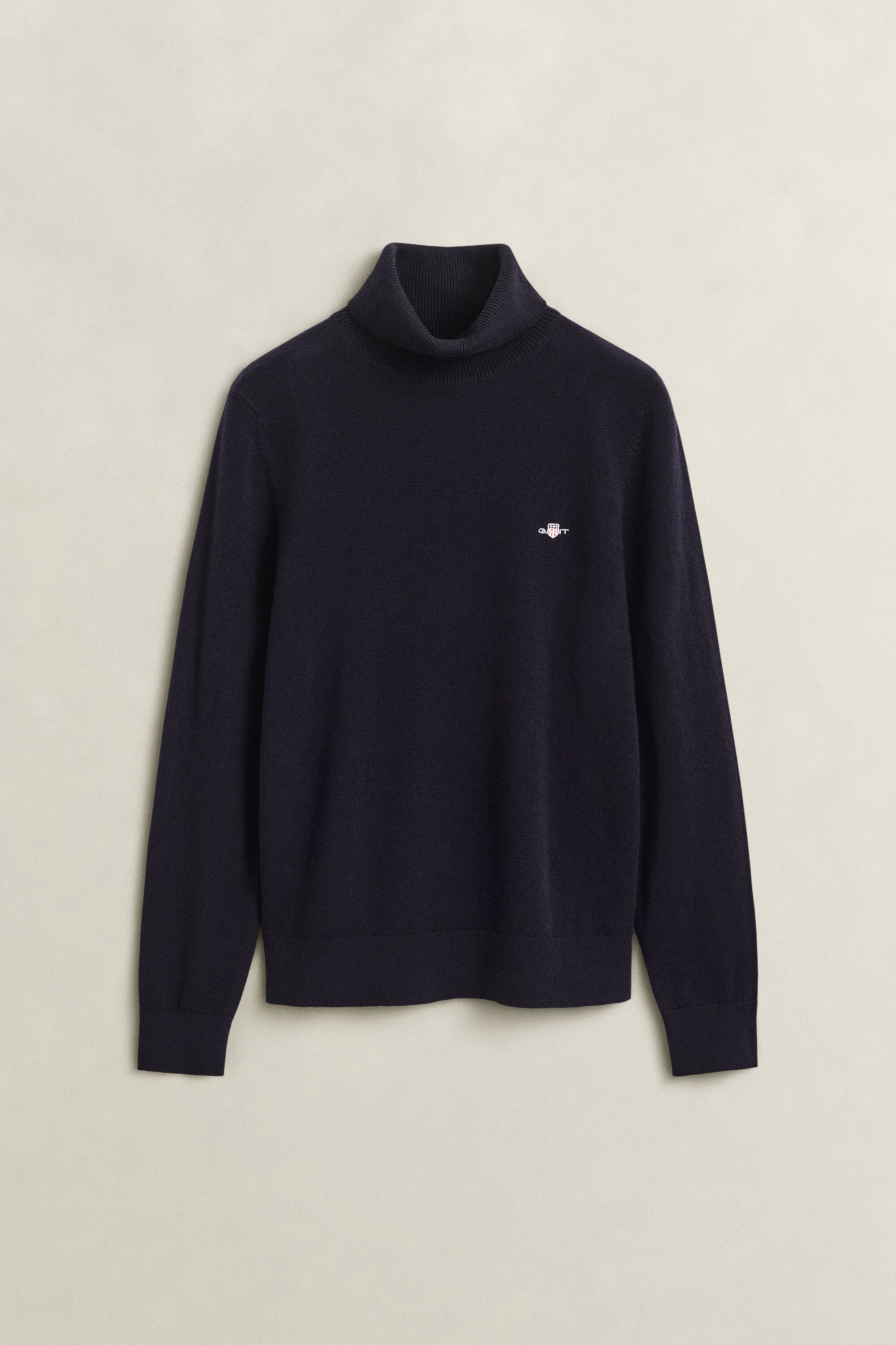 Rollkragenpullover aus Wolle und Biobaumwolle