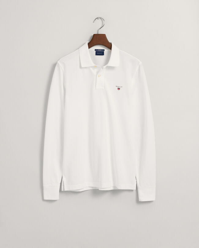 Original Piqu&eacute; Langarm-Poloshirt