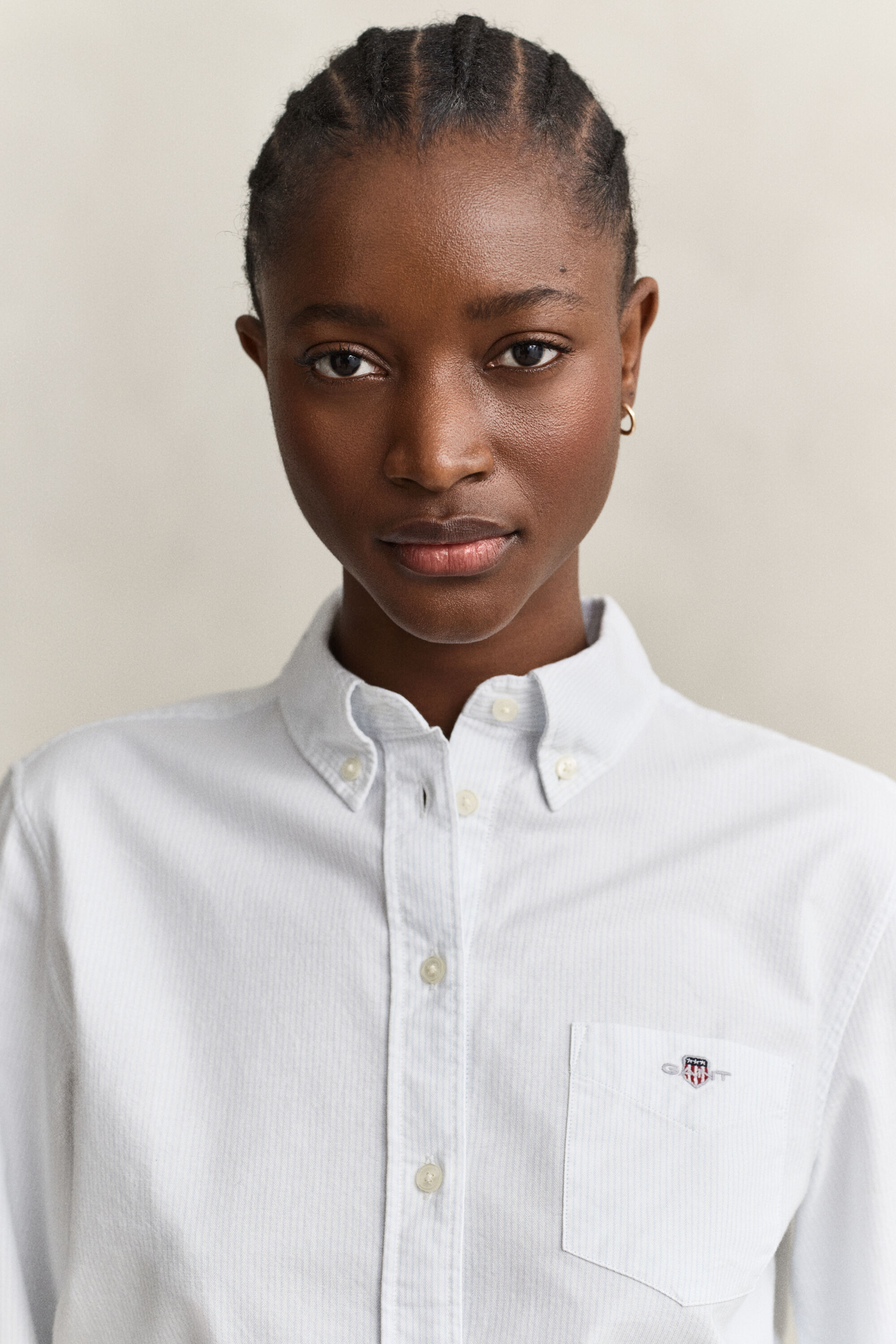 Classic Oxford-Bluse mit Streifen