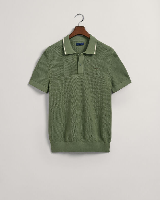 Baumwoll Piqu&eacute; Poloshirt