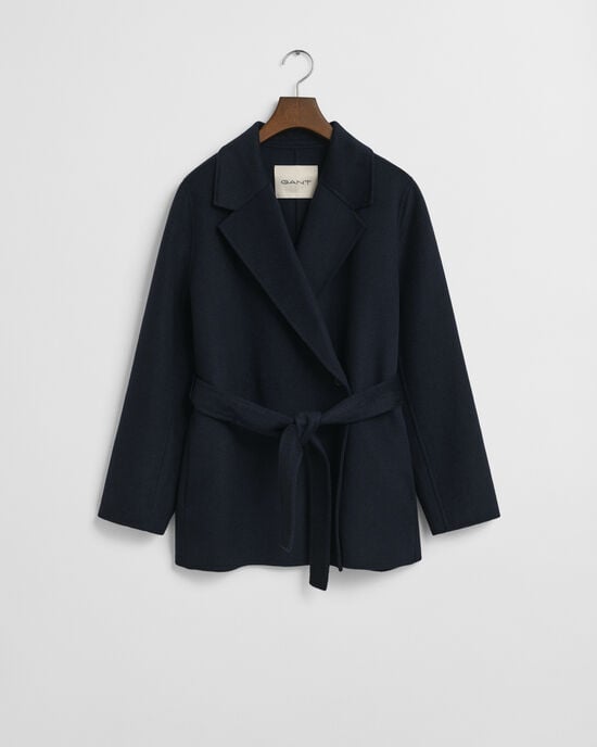 Handgenähte Jacke mit Gürtel