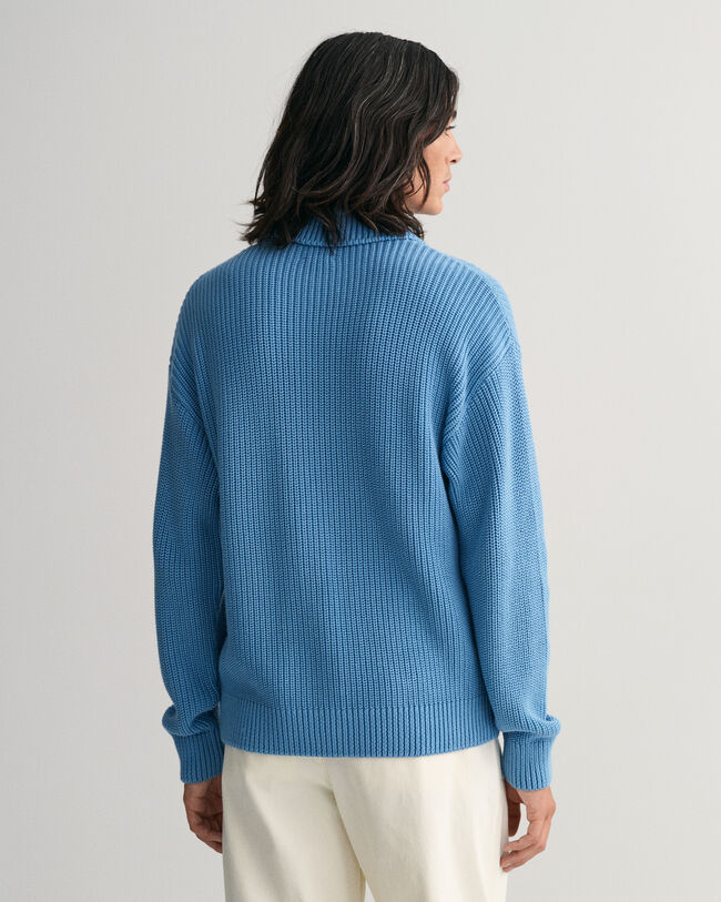 Gerippte Strickjacke