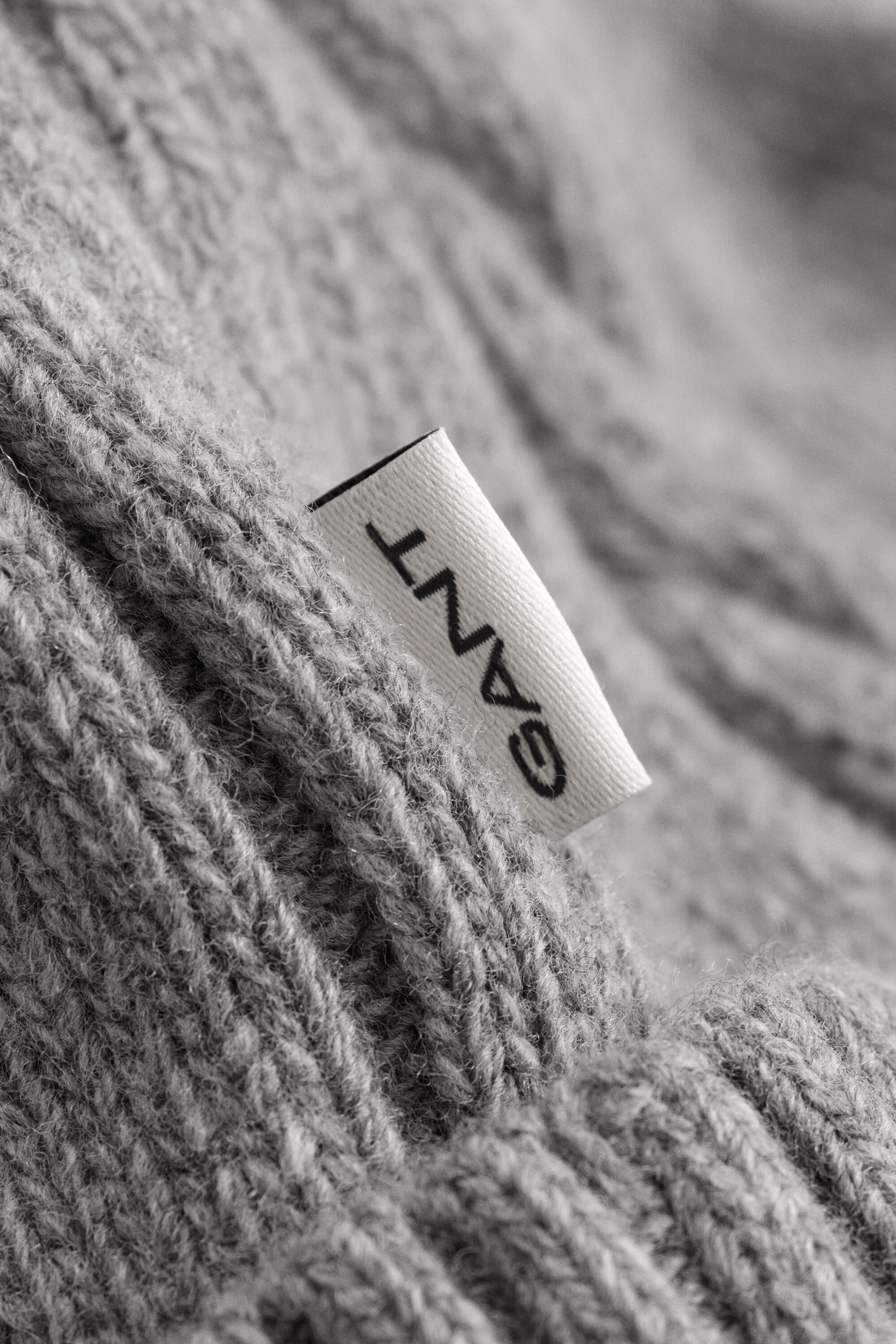 Zopfstrick-Beanie aus Lambswool