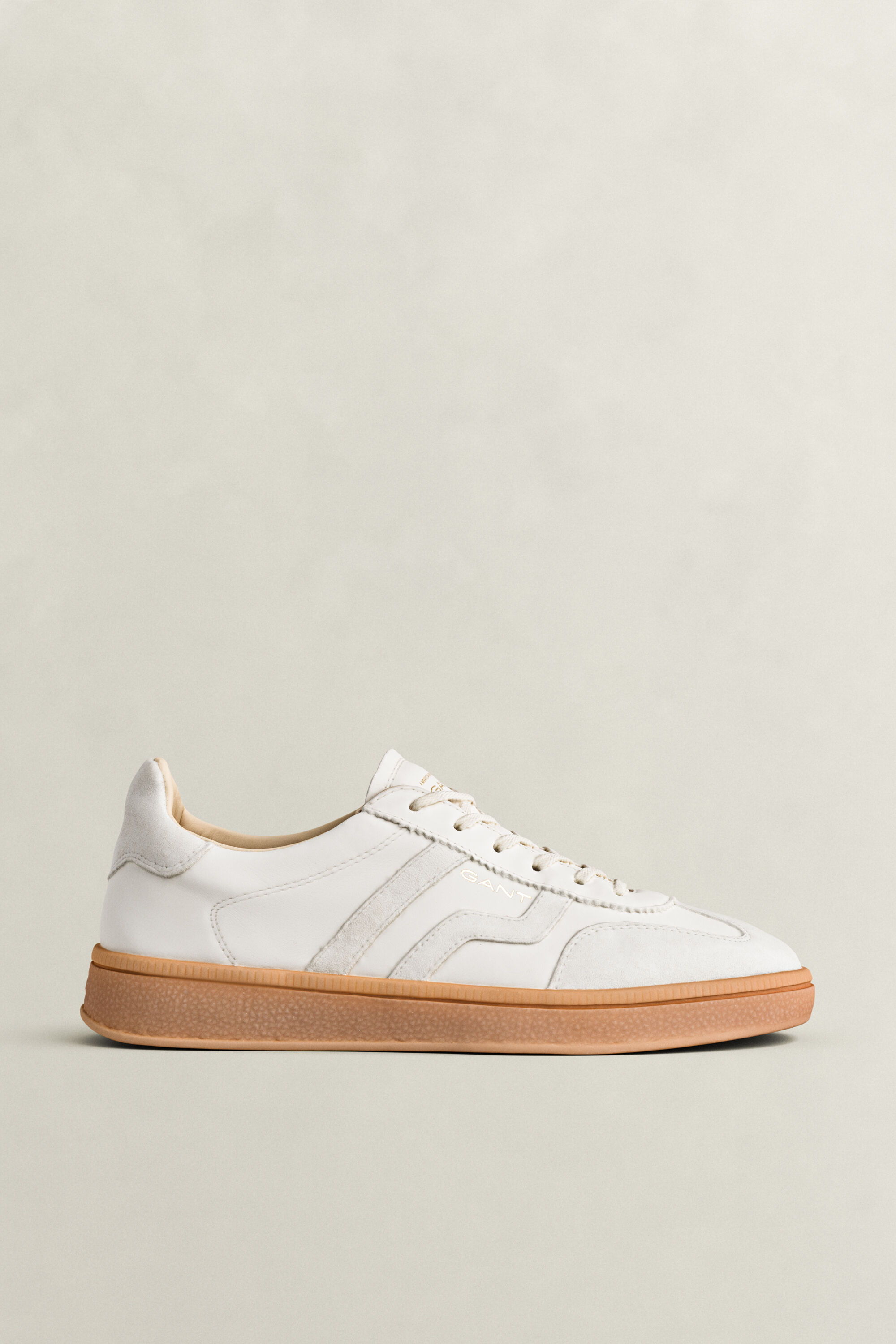 Cuzima Sneaker aus Glatt- und Veloursleder — WHITE