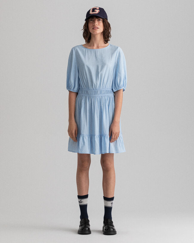 Flounce Kleid mit Puff&auml;rmeln