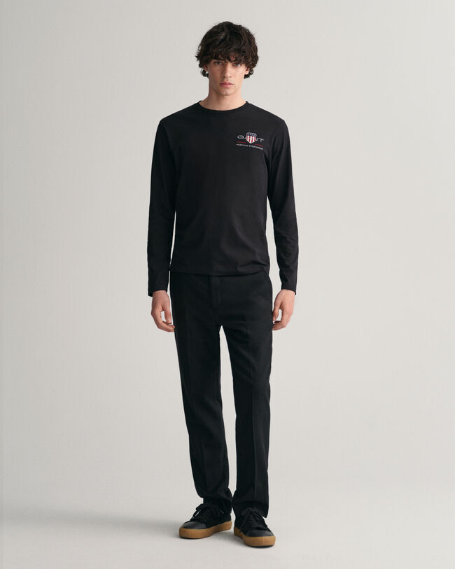 Slim Fit Flanellhose