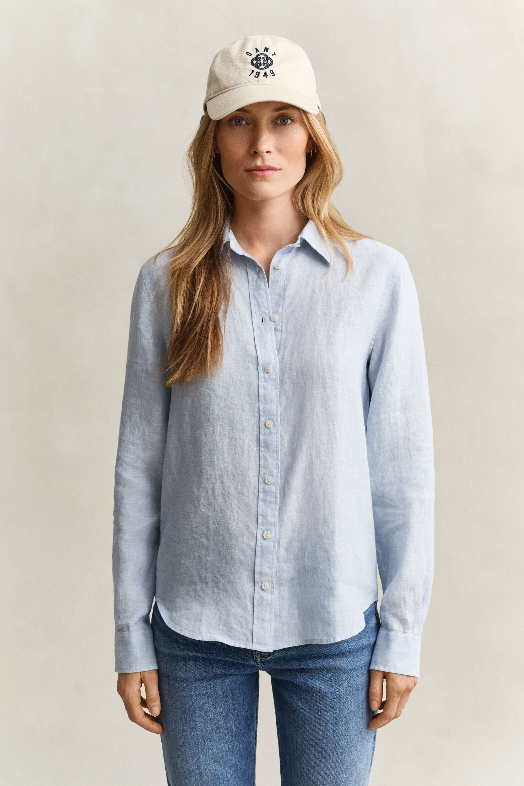 Regular Fit Leinen Bluse