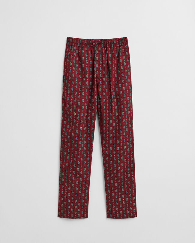 Flanell-Pyjamahose mit Paisley-Muster