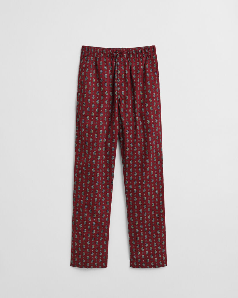 Flanell-Pyjamahose mit Paisley-Muster