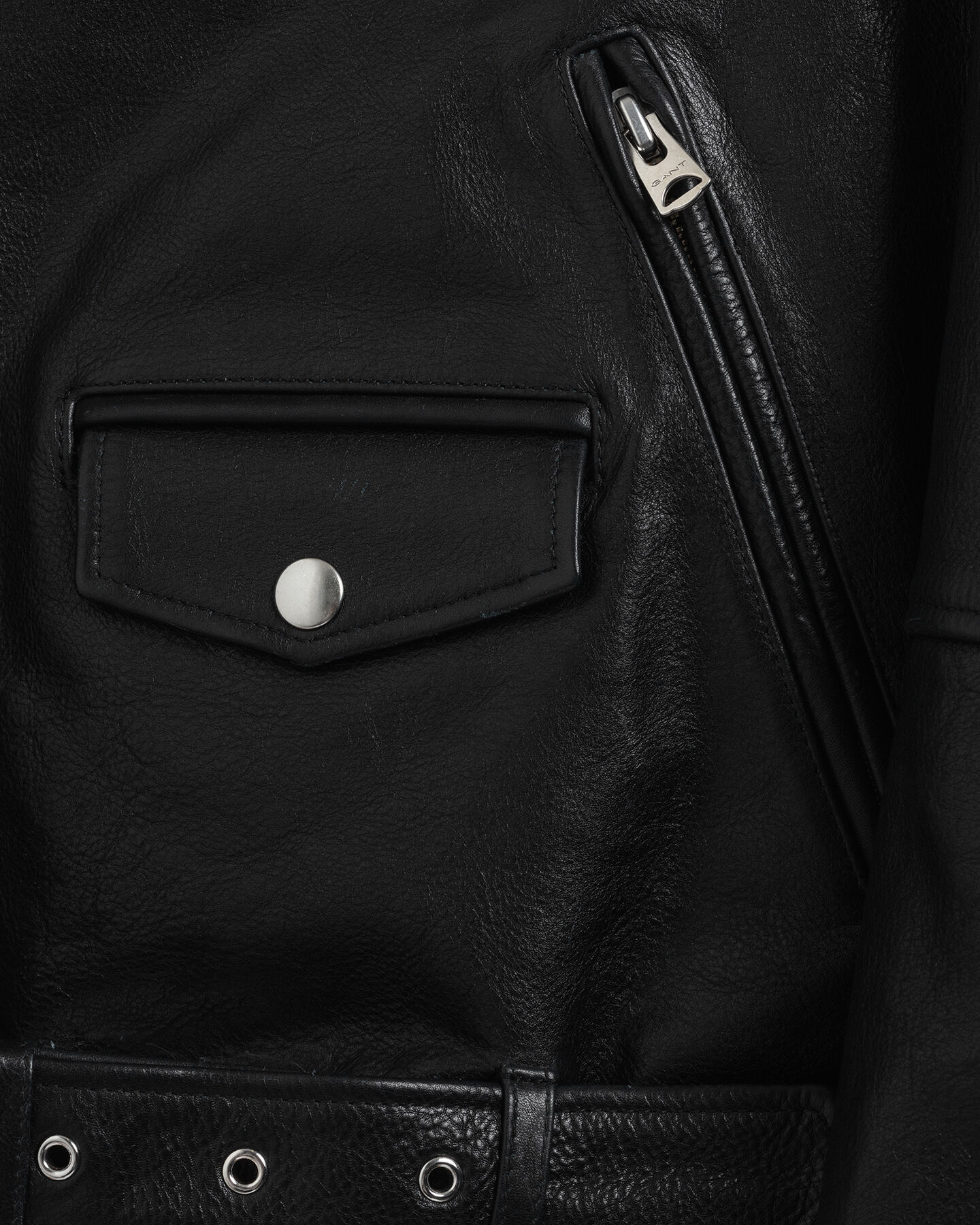 Bikerjacke aus Leder