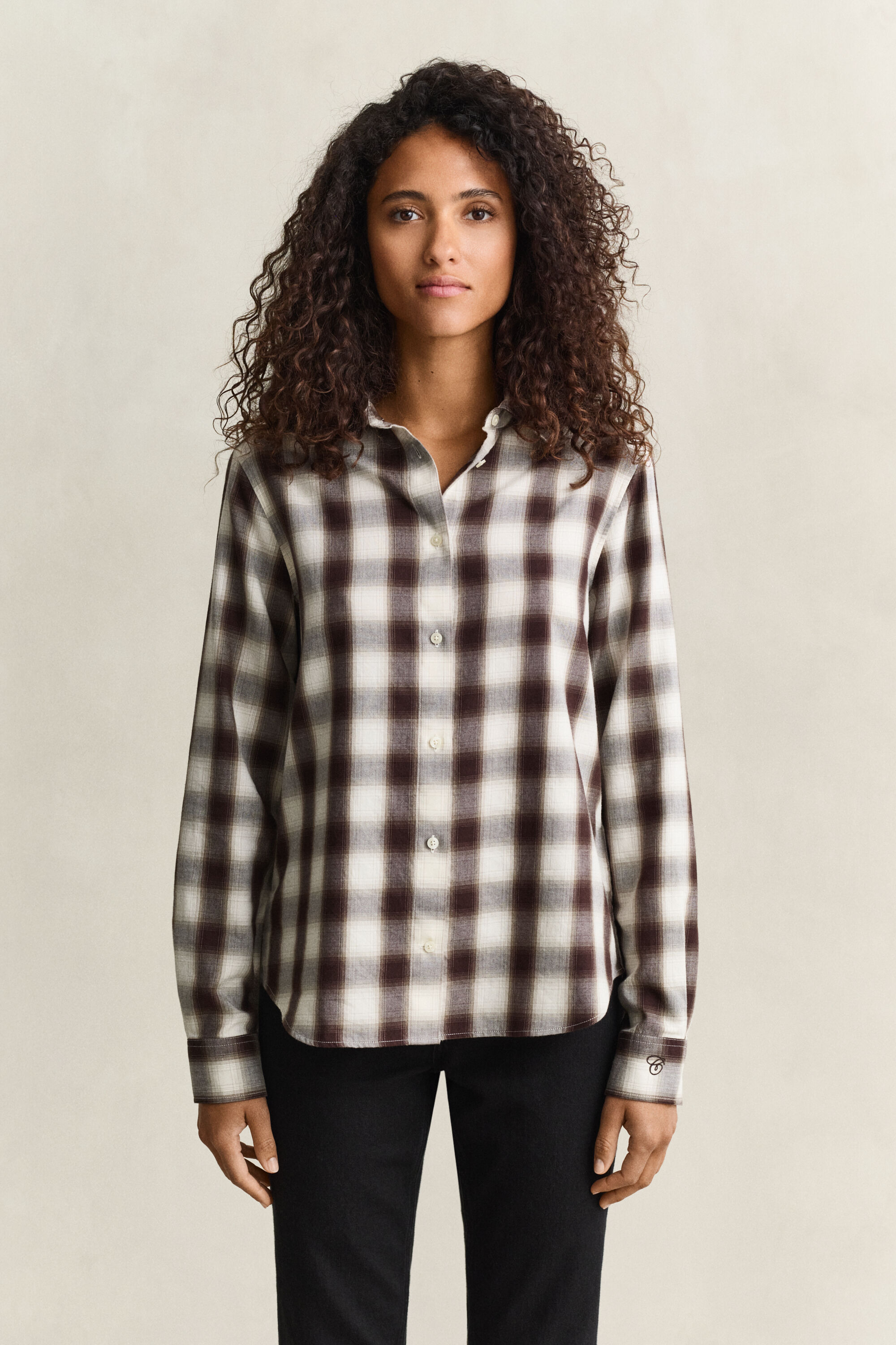 Regular Fit Flanellbluse