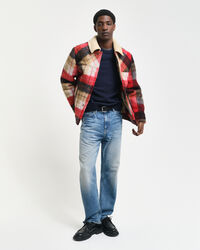 Casual Rundhalspullover aus Baumwolle