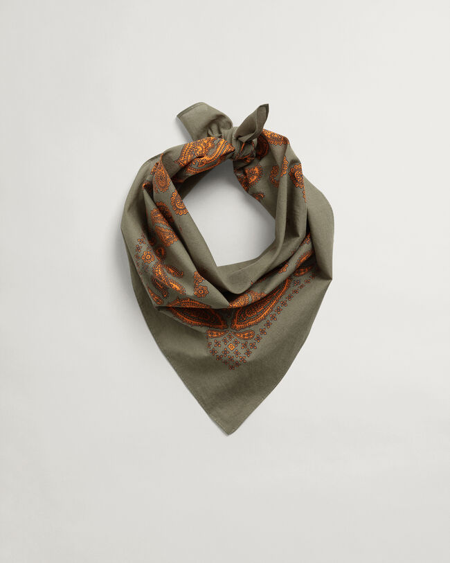 Baumwoll Halstuch mit Paisley-Muster