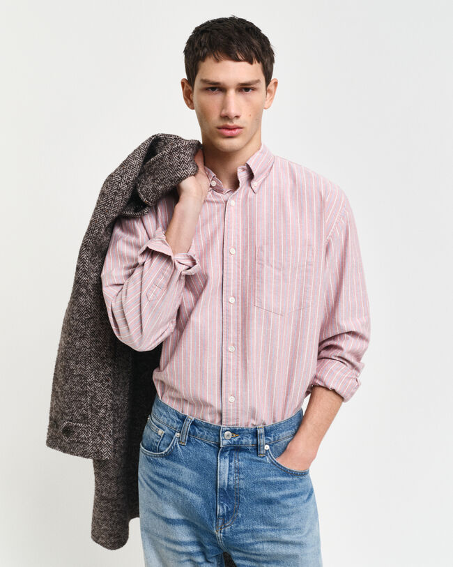 Relaxed Fit Heritage Oxford-Hemd mit Streifen
