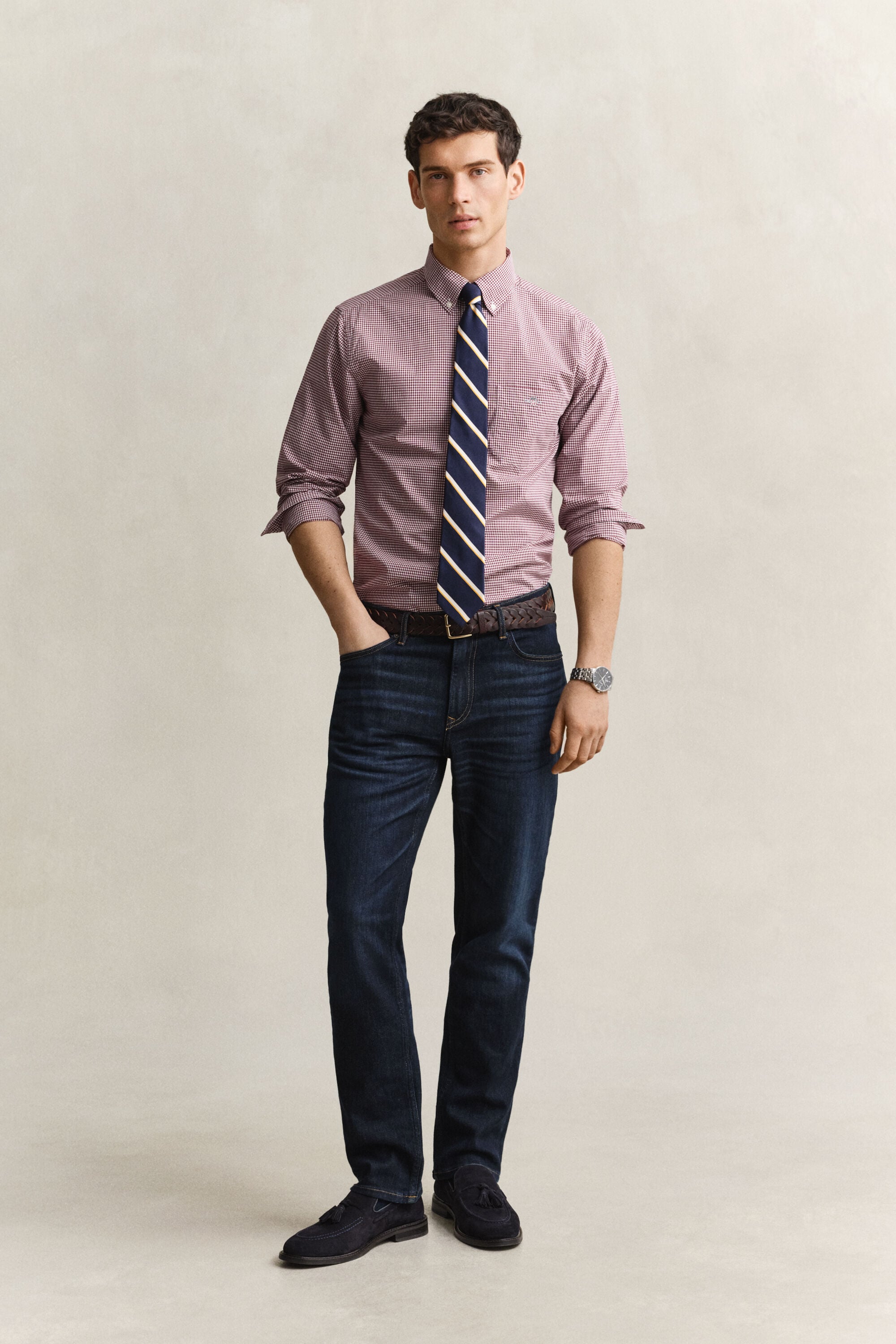 Gingham Classic Popeline Hemd
