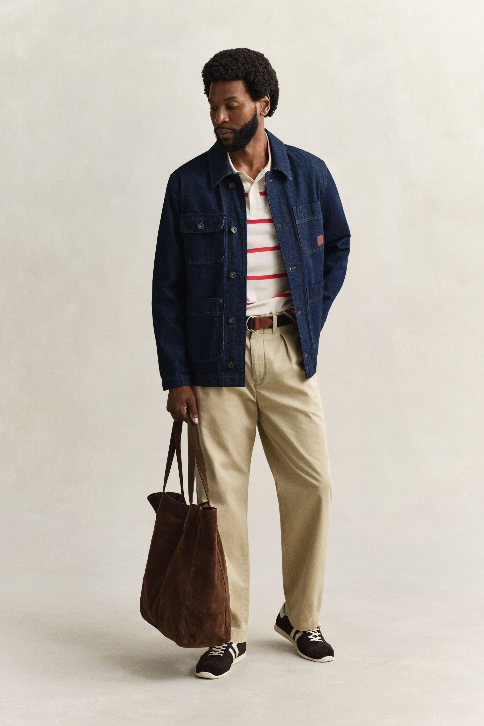 Poloshirt mit Streifen