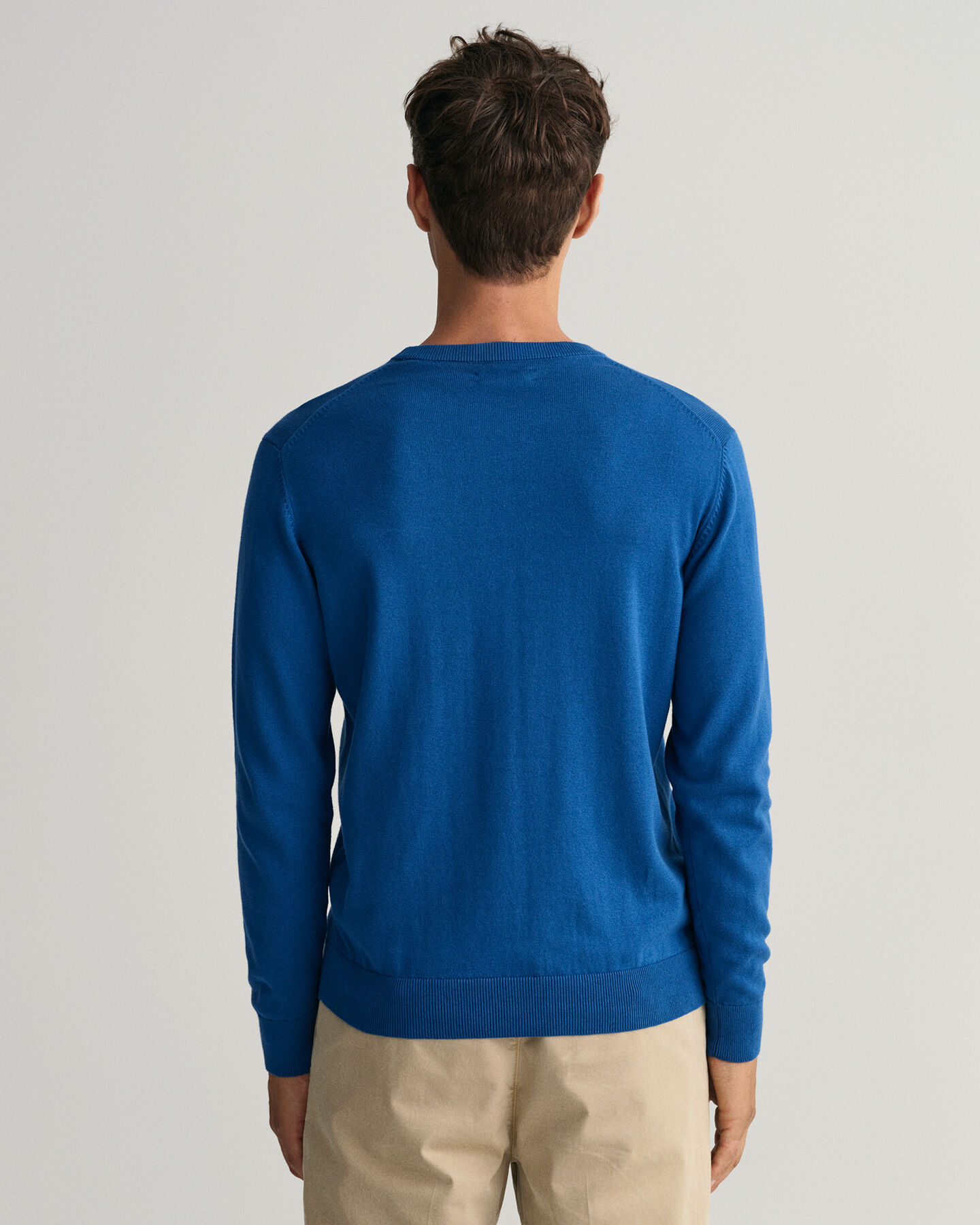 Classic Rundhalspullover aus Baumwolle