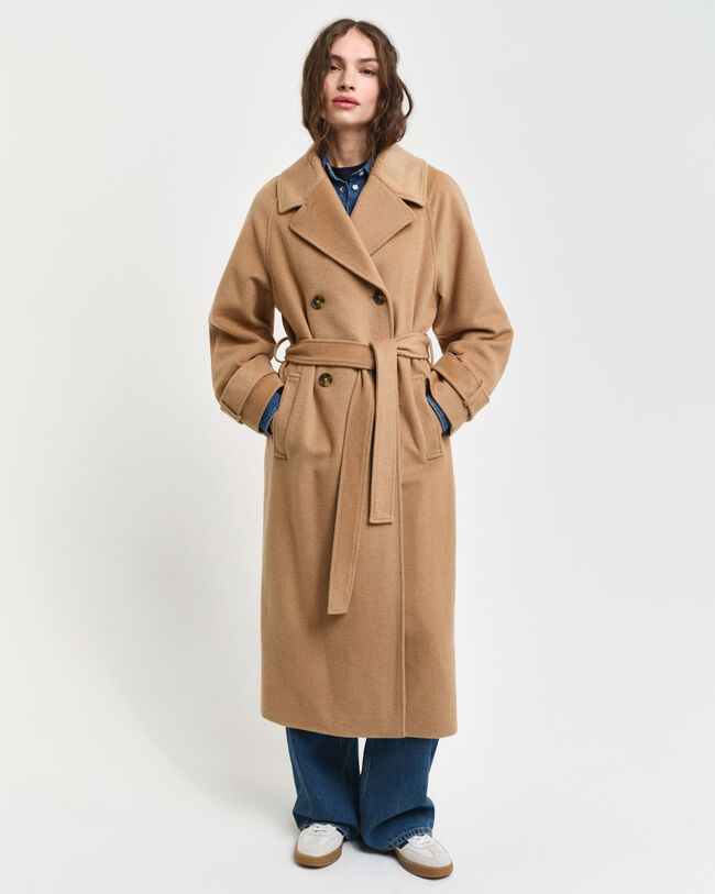 Trenchcoat aus Wolle