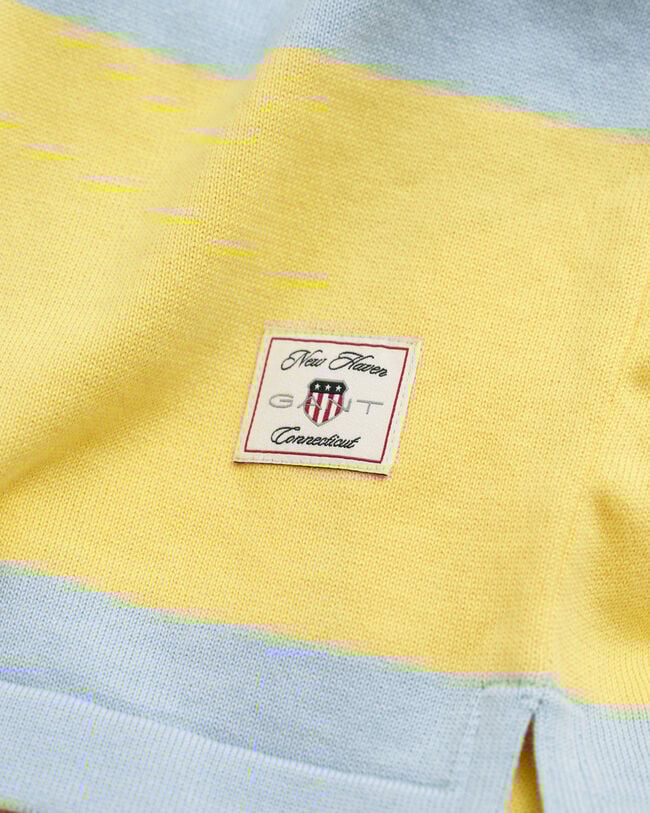 Poloshirt aus Baumwolle mit Streifen