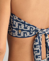 G Patterned Bandeau-Bikinioberteil