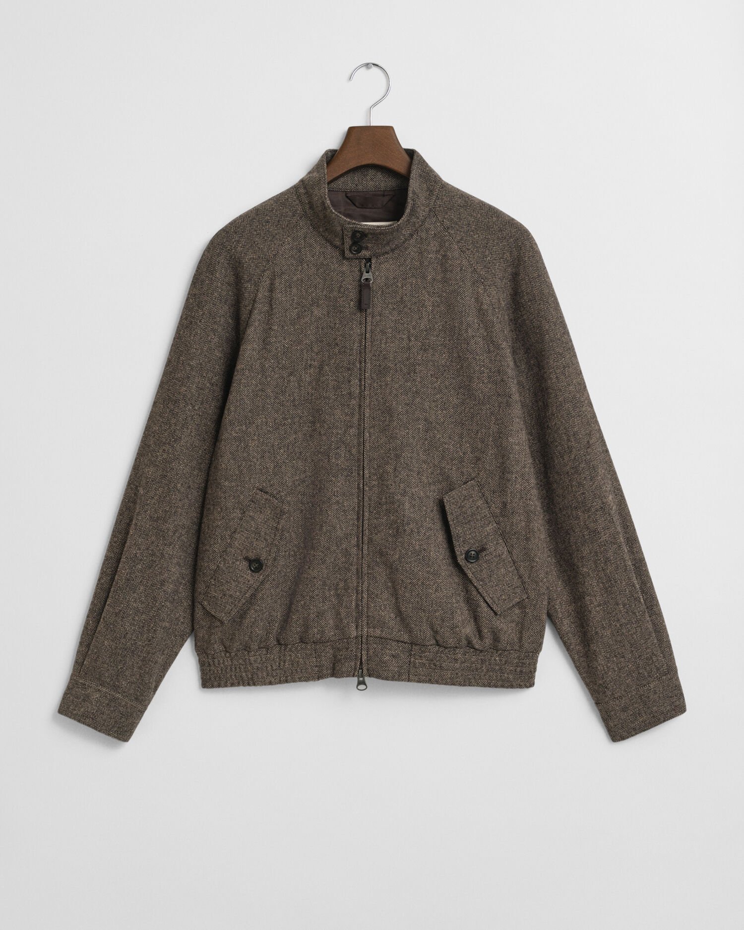 Harrington Jacke aus Wollgemisch