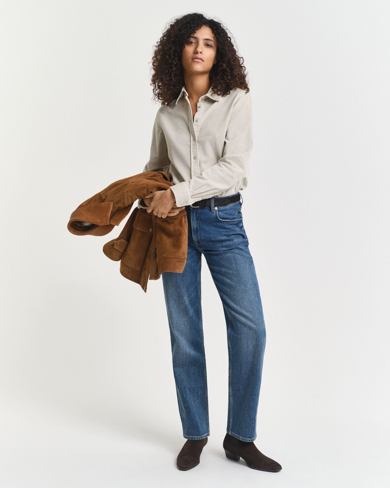 Regular Fit Cordbluse