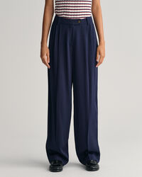 Loose Fit Chinohose mit niedriger Bundhöhe und weitem Bein